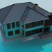3d model Casa de campo con piscina - vista previa