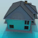 3d model Cottage with pool - preview
