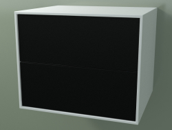 Double box (8AUBCB01, Glacier White C01, HPL P06, L 60, P 50, H 48 cm)