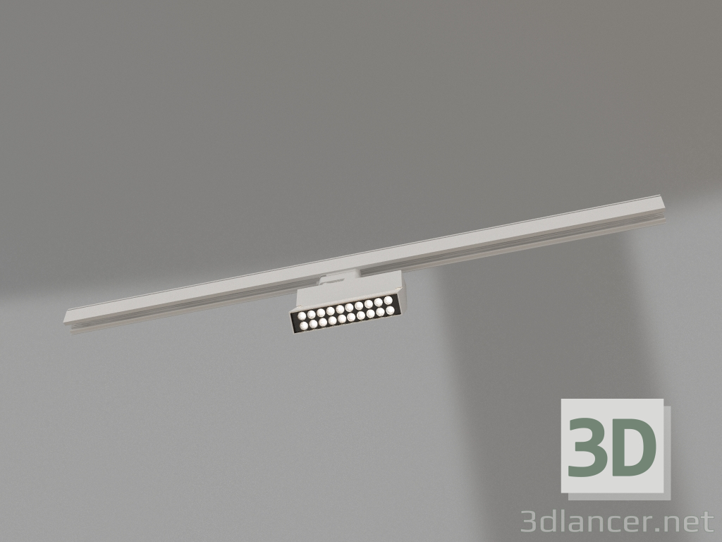 3D Modell Lampe LGD-LOFT-TRACK-4TR-S170-10W Weiß6000 (WH, 24 Grad, DALI) - Vorschau