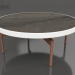 modèle 3D Table basse ronde Ø90x36 (Blanc, DEKTON Radium) - preview
