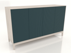 Mobile TV FARGO con frontali fresati 1600x500x950 mm (onda marina, rovere sbiancato, opzione 3)
