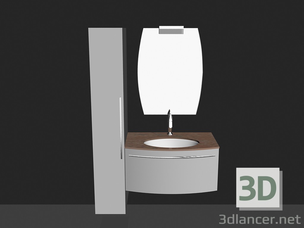 3d model Modular system for bathroom (song) (24) - preview
