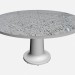 3D modeli Yuvarlak cam yemek masası yuvarlak yemek masası 55720 55730 - önizleme
