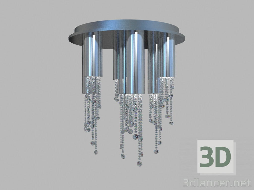 modèle 3D Lustre plafond Perlina MX93701-7 - preview