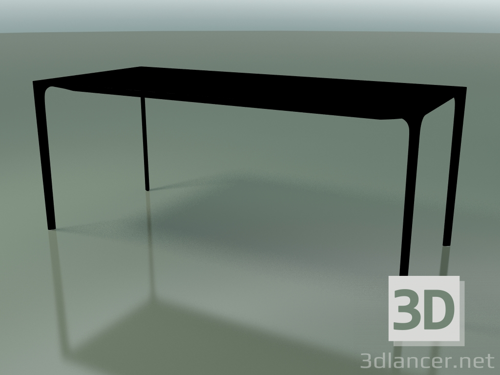 3D Modell Rechteckiger Tisch 0814 (H 74 - 79x180 cm, Laminat Fenix F02, V39) - Vorschau