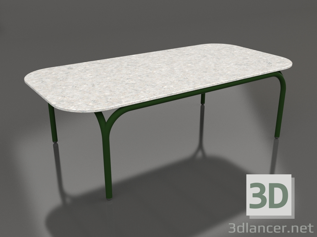 3d model Coffee table (Bottle green, DEKTON Sirocco) - preview