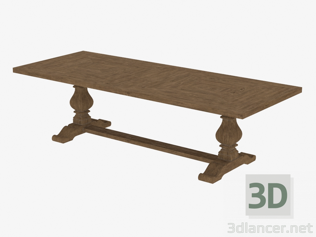 3d model mesa de comedor 108 "NUEVO mesa de caballete (8831.1003.L) - vista previa