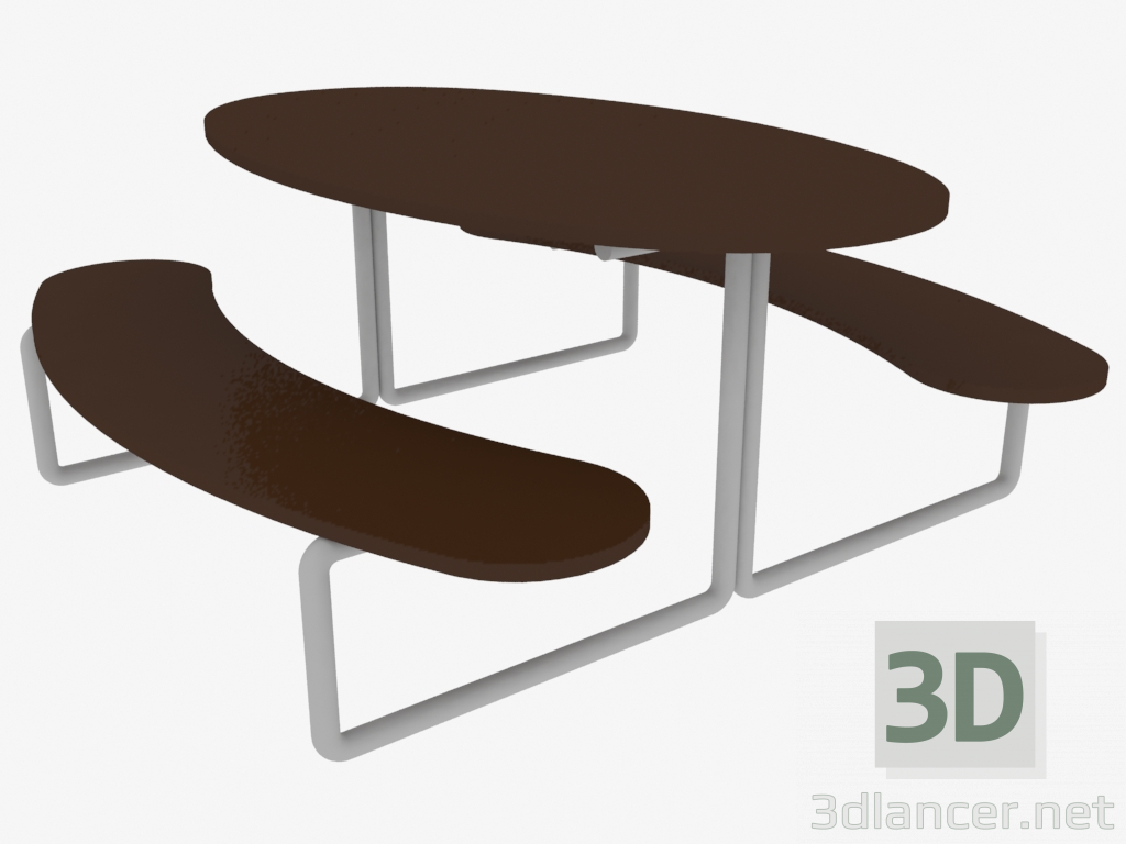 modello 3D Tavolino da caffè (5406) - anteprima