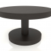 3 डी मॉडल कॉफी टेबल जेटी 022 (डी = 600x350, लकड़ी का भूरा गहरा) - पूर्वावलोकन