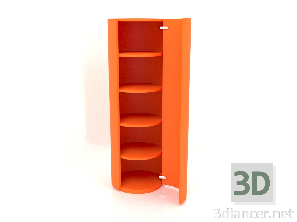 3d model Gabinete (con puerta abierta) TM 09 (D=503x1510, naranja brillante luminoso) - vista previa
