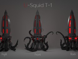 Часы-ночник U-Squid T-1