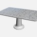 3d model Mesa rectangular de comedor de cristal, mesa de comedor cuadrada 55720 55750 - vista previa