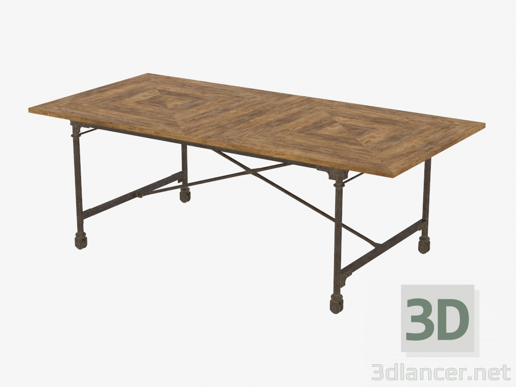 3D Modell Tisch Bar 86 „VINTAGE WOOD & Metalltisch (8831.0004M) - Vorschau