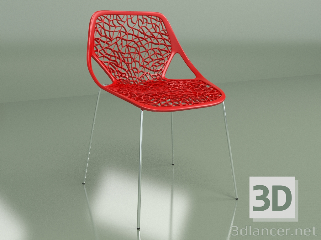3D Modell Stuhl Caprice 1 (rot) - Vorschau