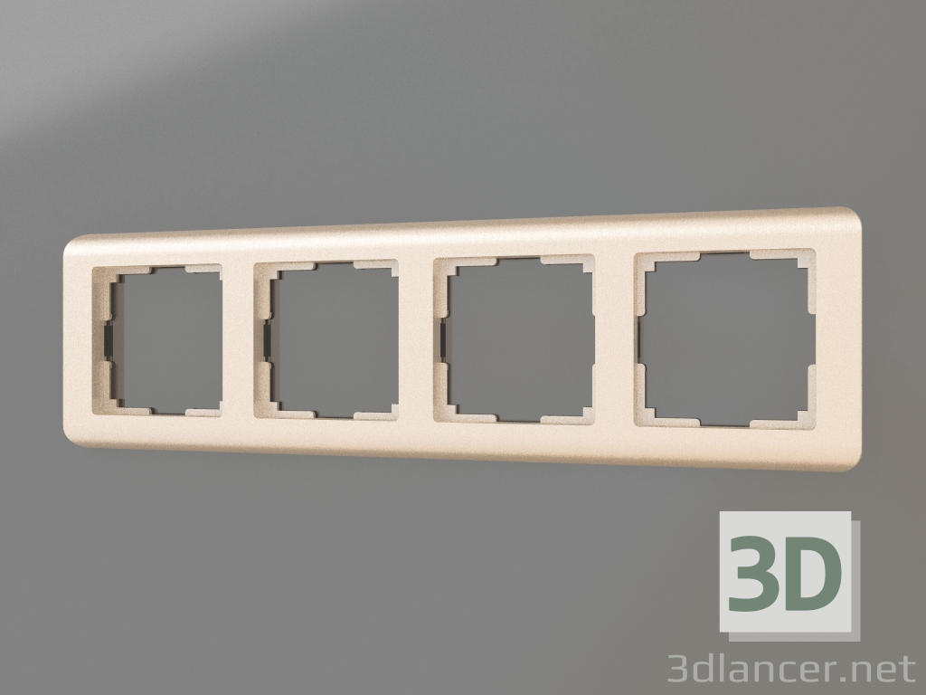 3D modeli 4 direk için çerçeve Akış (şampanya) - önizleme