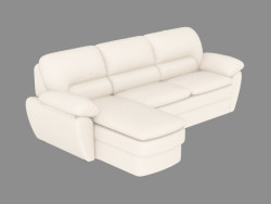 Sofa modular leather, with a berth