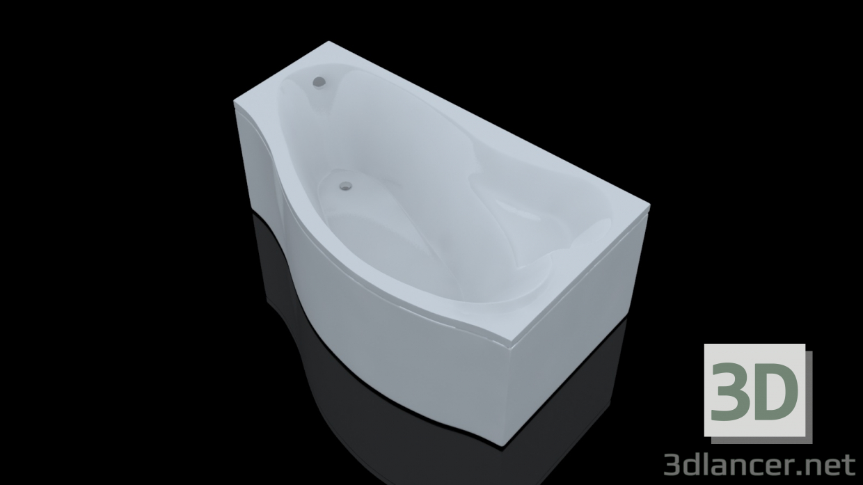 modello 3D di Bathtube Aquanet Palma 170100 comprare - rendering