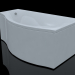 3D Küvet Aquanet Palma 170100 modeli satın - render