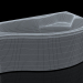 3D Küvet Aquanet Palma 170100 modeli satın - render