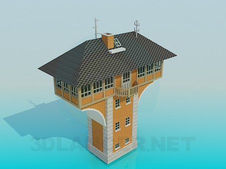 modello 3D Edificio residenziale - anteprima