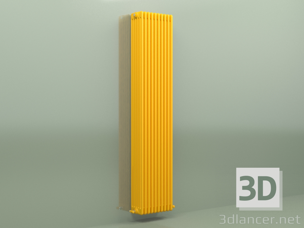 modello 3D Radiatore TESI 6 (H 2200 10EL, giallo melone - RAL 1028) - anteprima