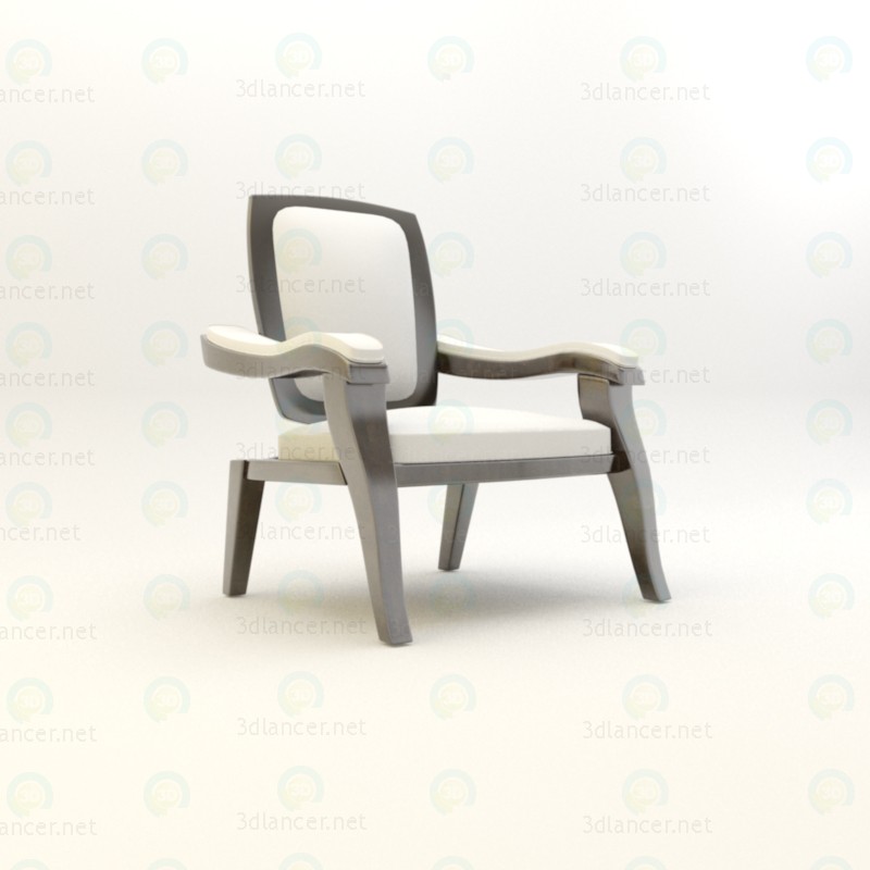 silla para sala de estar 3D modelo Compro - render
