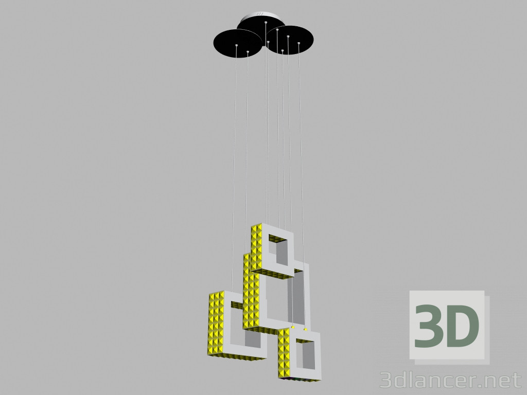 3 डी मॉडल हैंगिंग लैंप MD1100341-4A - पूर्वावलोकन