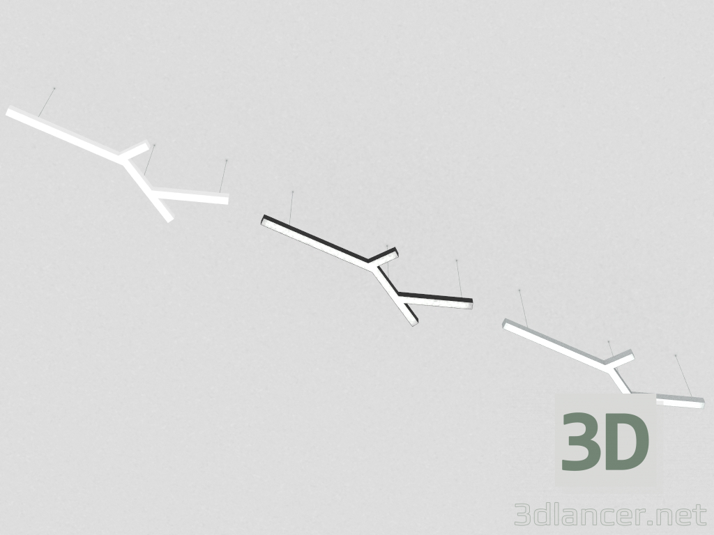 3 डी मॉडल निलंबन एलईडी दीपक (DL18516S052A115) - पूर्वावलोकन