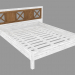 3d модель Ліжко двоспальне (PRO.095096.XX 201x100x210cm матрац 160) – превью
