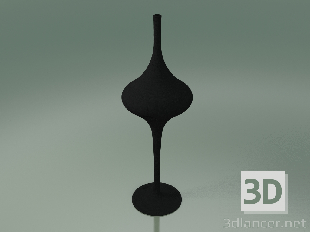 3D modeli Zemin lambası (M, Parlak Siyah) - önizleme