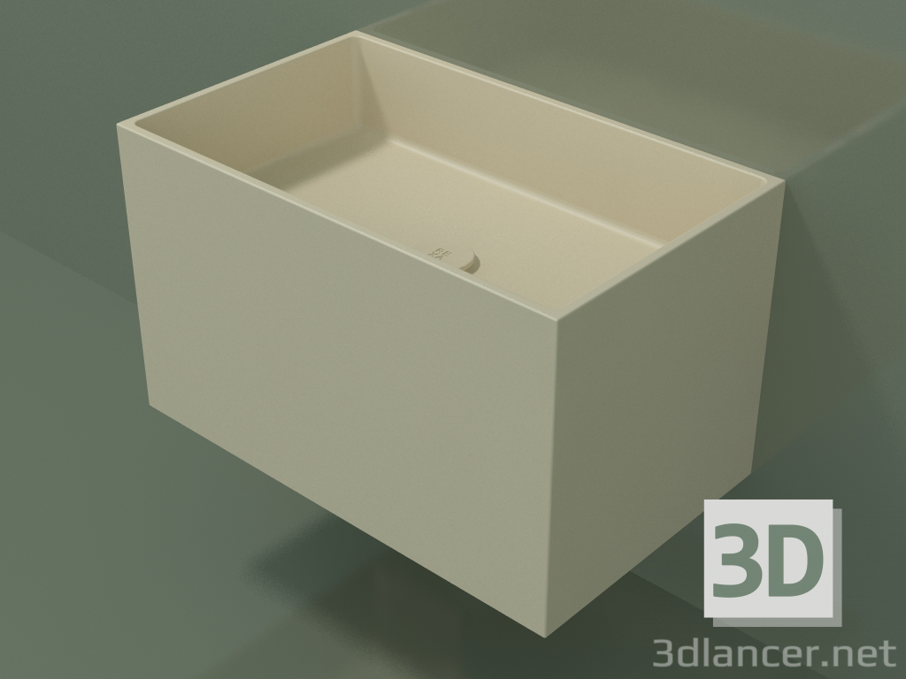 3D modeli Duvara monte lavabo (02UN32101, Bone C39, L 60, P 36, H 36 cm) - önizleme