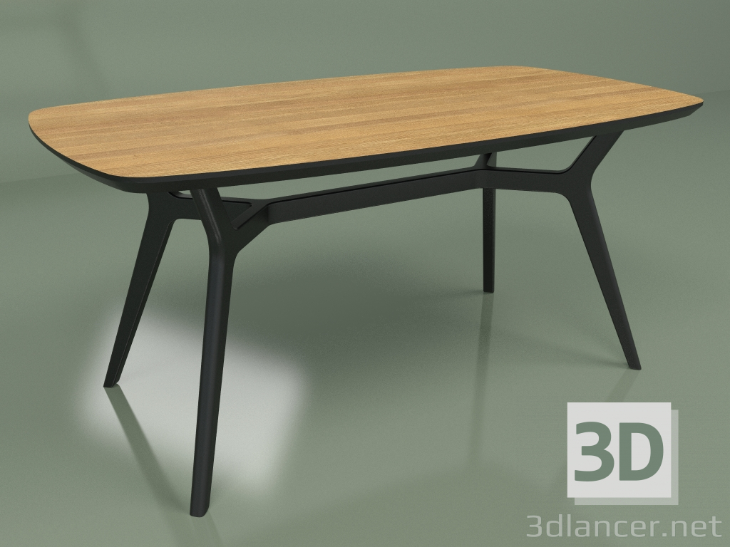 3D modeli Yemek masası Johann Oak (1600x900) - önizleme