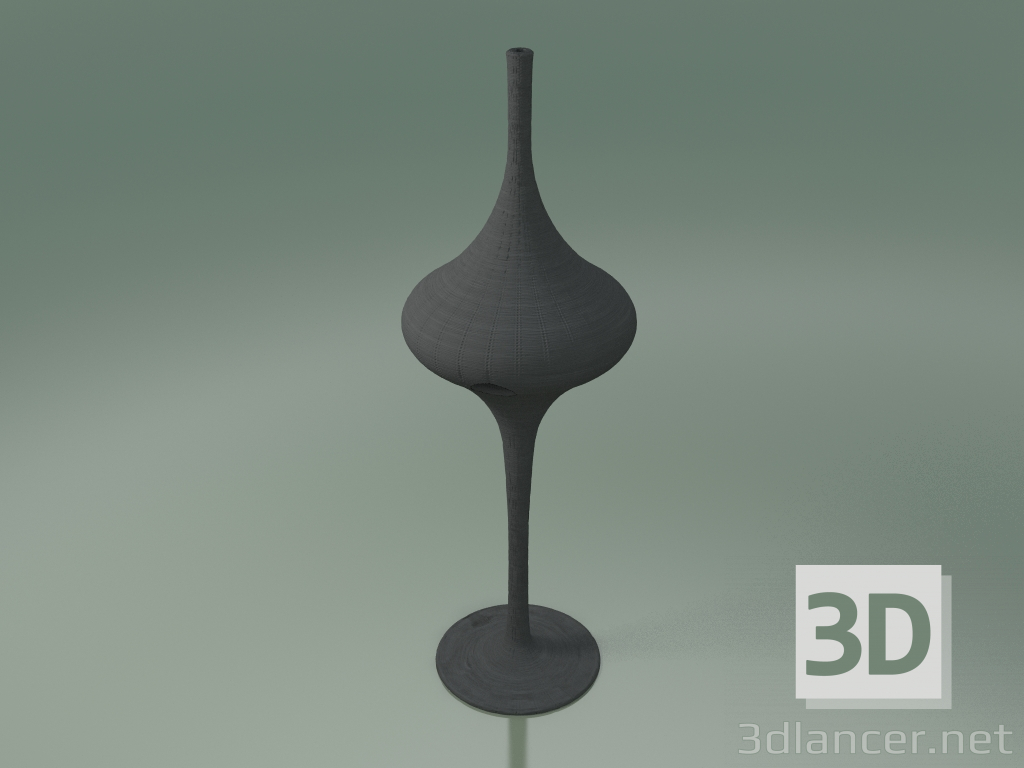 modello 3D Lampada da terra (M, laccato grigio) - anteprima