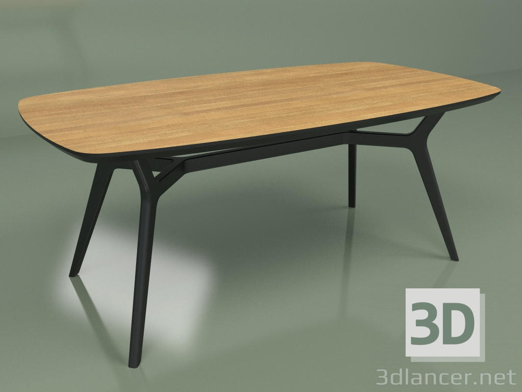 modèle 3D Table à manger Johann Chêne (1800x1000) - preview