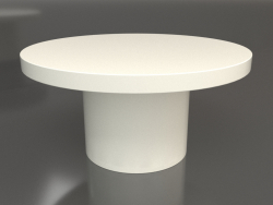 कॉफी टेबल जेटी 021 (डी = 800x400, सफेद प्लास्टिक रंग)