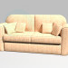 3d model Sofa with cushions - preview