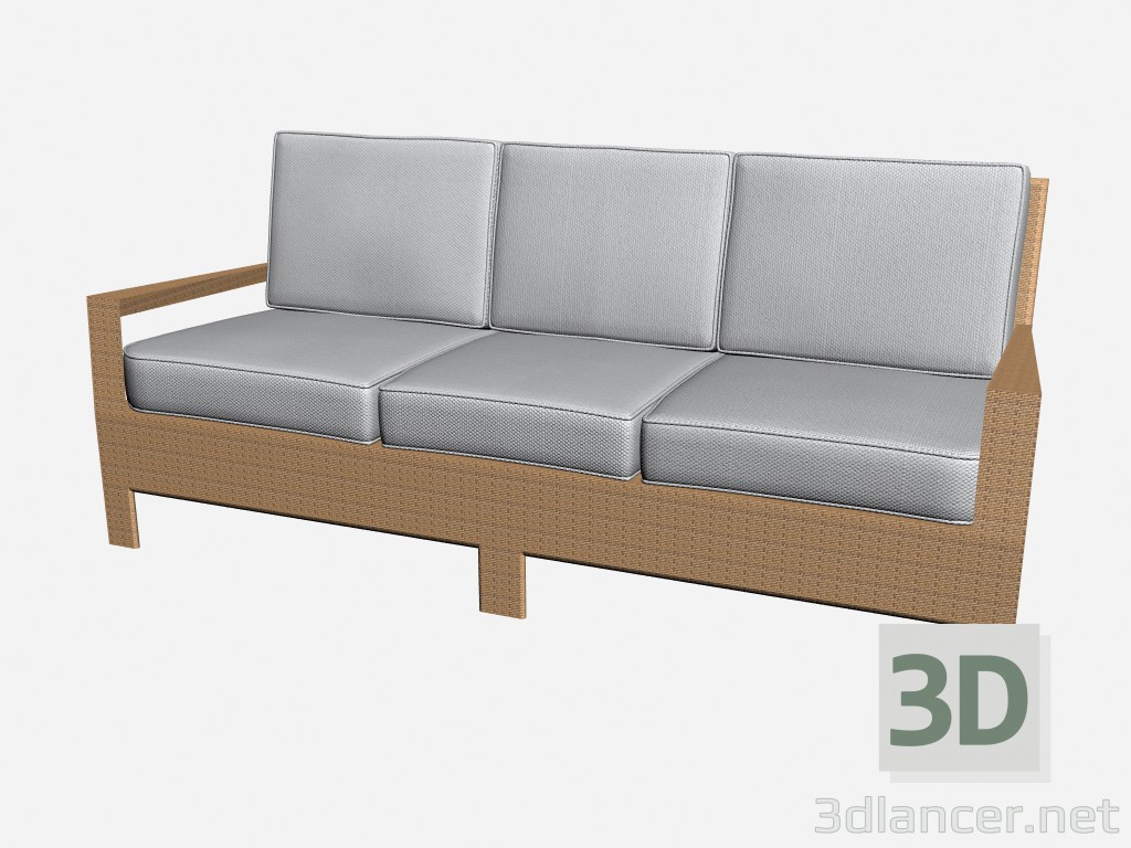 3D modeli Kanepe 3 Kişilik 3 Kişilik koltuk 6452 6459 - önizleme