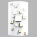 modello 3D Sconce Pioggia MB1102601-2A Bianco - anteprima