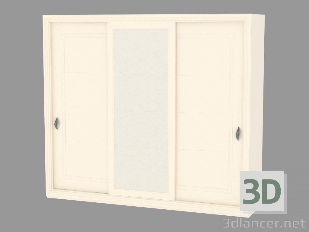 3d model 2 puerta del armario - vista previa