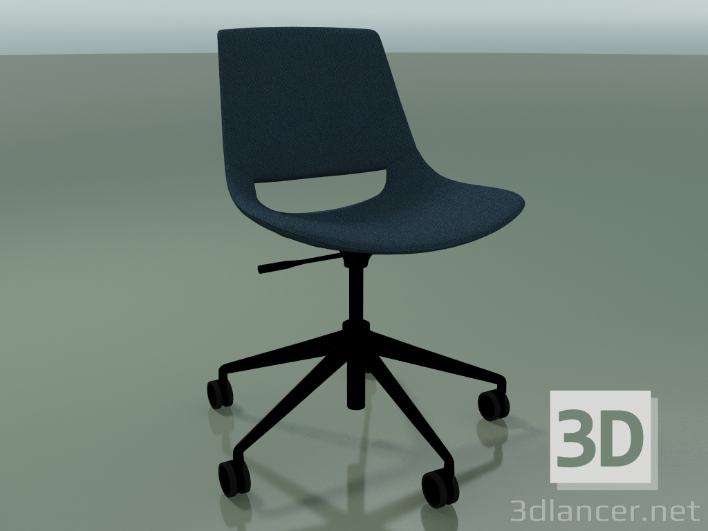 Modelo 3d Cadeira 1217 (5 rodas, giratória, estofado em tecido, V39) - preview