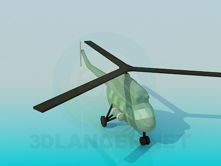 modello 3D Elicottero - anteprima