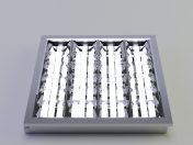 LED luminaire with a mirror screening grille LVO-4X18 - LTKO