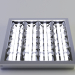 modèle 3D de Luminaire LED avec grille de protection miroir LVO-4X18 - LTKO acheter - rendu