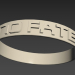3d кольцо "no fate" модель купить - ракурс