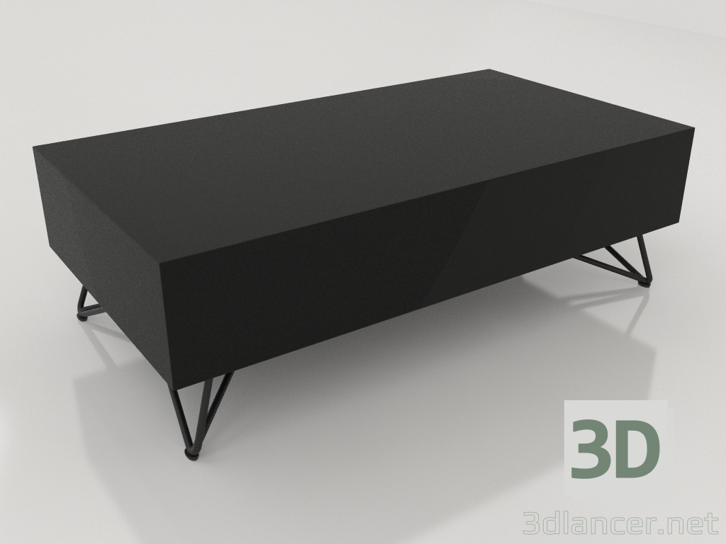 modèle 3D Table basse rectangulaire - preview