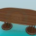 3d model La gran mesa en el comedor - vista previa