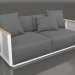 3d model 2-seater sofa (White) - preview
