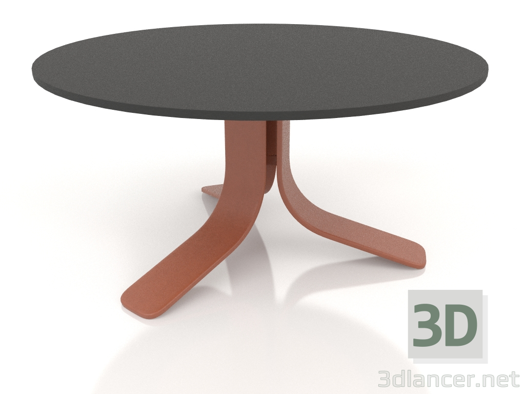 3d model Coffee table Ø80 (Terracotta, DEKTON Domoos) - preview