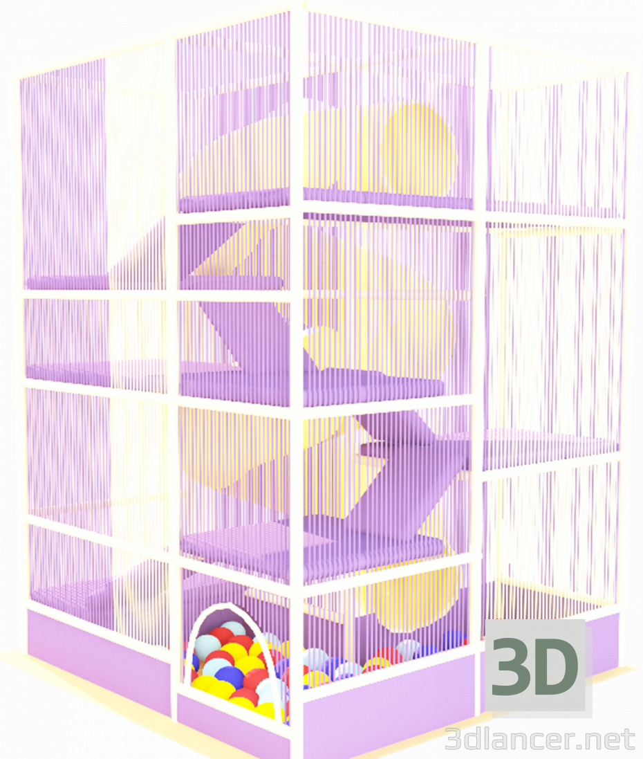3D Modell Spielzimmer - Vorschau